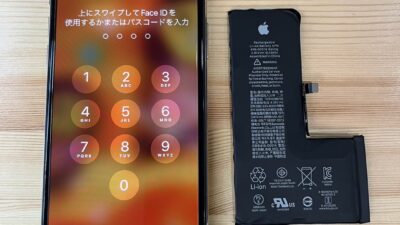 iPhoneｘs　max　バッテリー交換【iPhone修理熊谷】